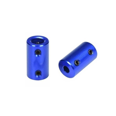 کوپلینگ آلومینیومی ثابت (صلب) رنگ آبی با قطرهای مختلف