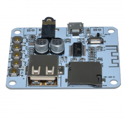 ماژول گیرنده بلوتوث صوتی استریو hf-36 با USB و TF card decoding مناسب برای ساخت اسپیکر وایرلس