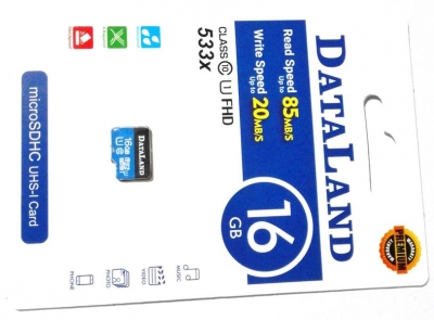کارت حافظه میکرو اس دی 16 گیگ دیتالند مناسب برای رسپبری پای dataland-16GB
