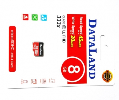 کارت حافظه میکرو اس دی 8 گیگ دیتالند مناسب برای رسپبری پای dataland-8GB