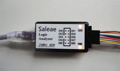 تحلیل گر منطقی (لاجیک آنالایزر) یو اس بی (USB) با 8 کانال و 24 مگاهرتز Saleae