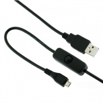 کابل USB برد رزبری پای (رسپبری پای) به همراه سوئیچ Power