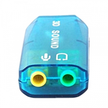 کارت صدای اکسترنال Soundcard 3D USB با پشتیبانی از تمام سیستم عامل