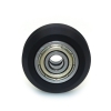 چرخ هرزگرد V شکل قطر داخلی 5mm، قطر خارجی 24mm و عرض 10.2mm با بلبرینگ