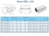 بلبرینگ خطی بلوکی SCE-LUU کیفیت بالا با قطرهای مختلف