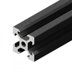 پروفیل آلومینیومی شیاردار 20*20  آنودایز مشکی (V-SLOT) 