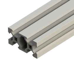پروفیل آلومینیومی شیاردار 40*20 آنودایز نقره ای (V-SLOT) 