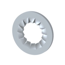 واشر خورشیدی داخلی آهنی (سفید)