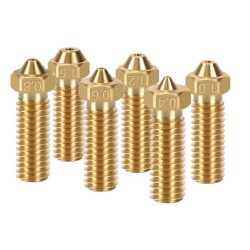 نازل هات اند برنجی پرینتر سه بعدی volcano extended nozzle مناسب برای فیلامنت 1.75