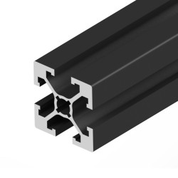پروفیل آلومینیومی شیاردار 35*35 آنودایز مشکی