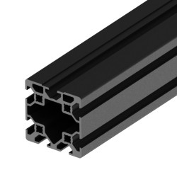 پروفیل آلومینیومی شیاردار 60*60 سنگین آنودایز مشکی
