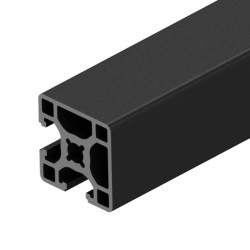 پروفیل آلومینیومی شیاردار 30*30 سنگین دو طرف بسته 2CL مشکی 