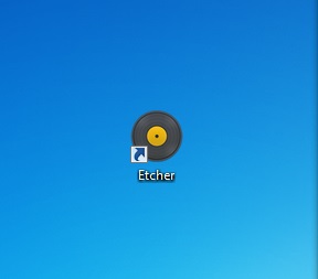 اجرای برنامه Etcher